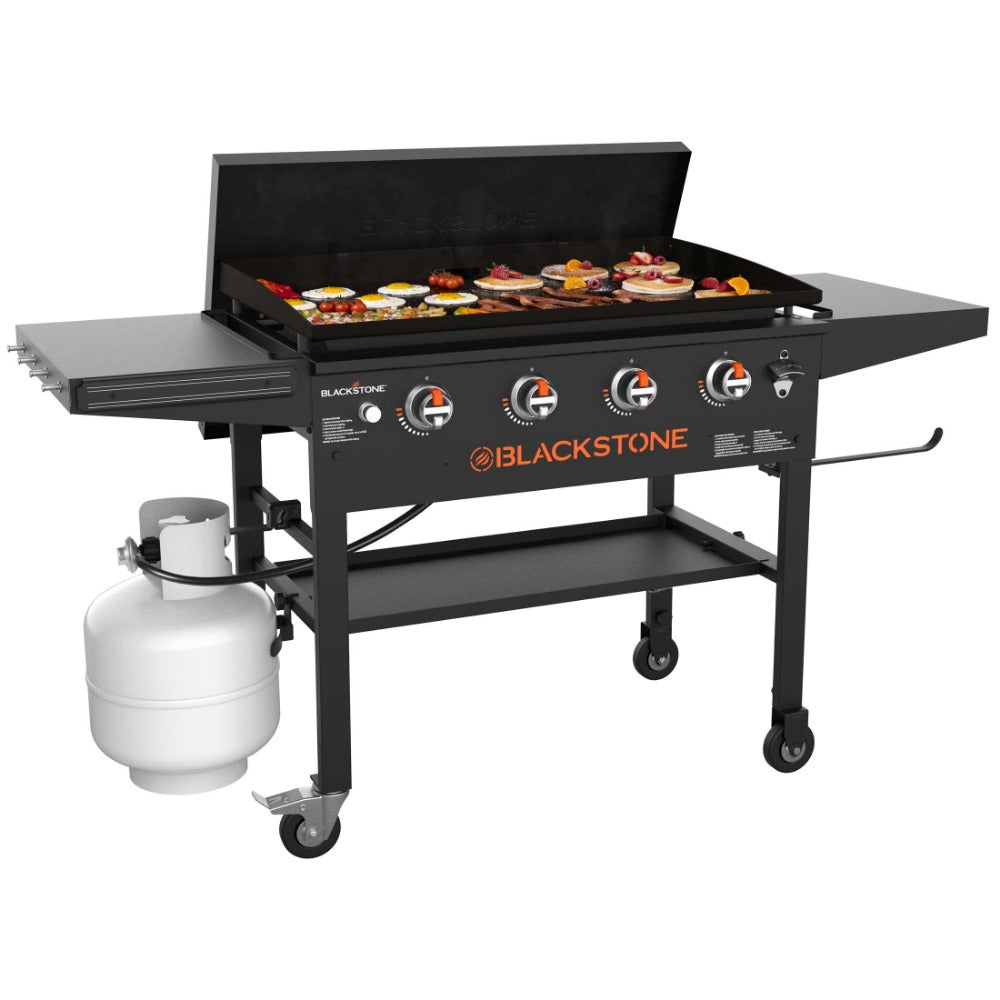 Blackstone 36″ Griddle Grillstation mit 4 Brennern mit Hardcover Metallabdeckung