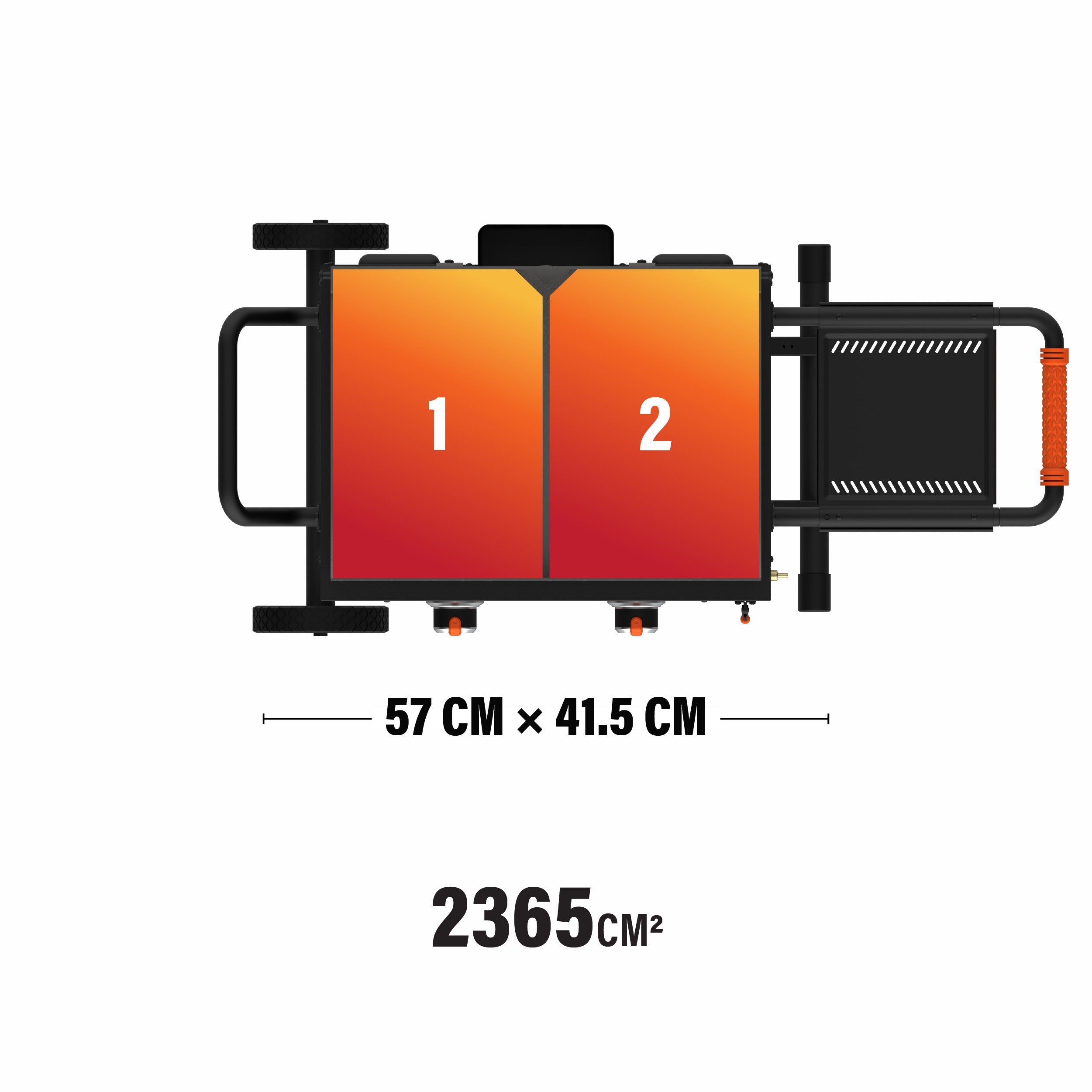 Blackstone 22" Flexfold - 2 Hitzezonen Top-Down 57x41,5 cm