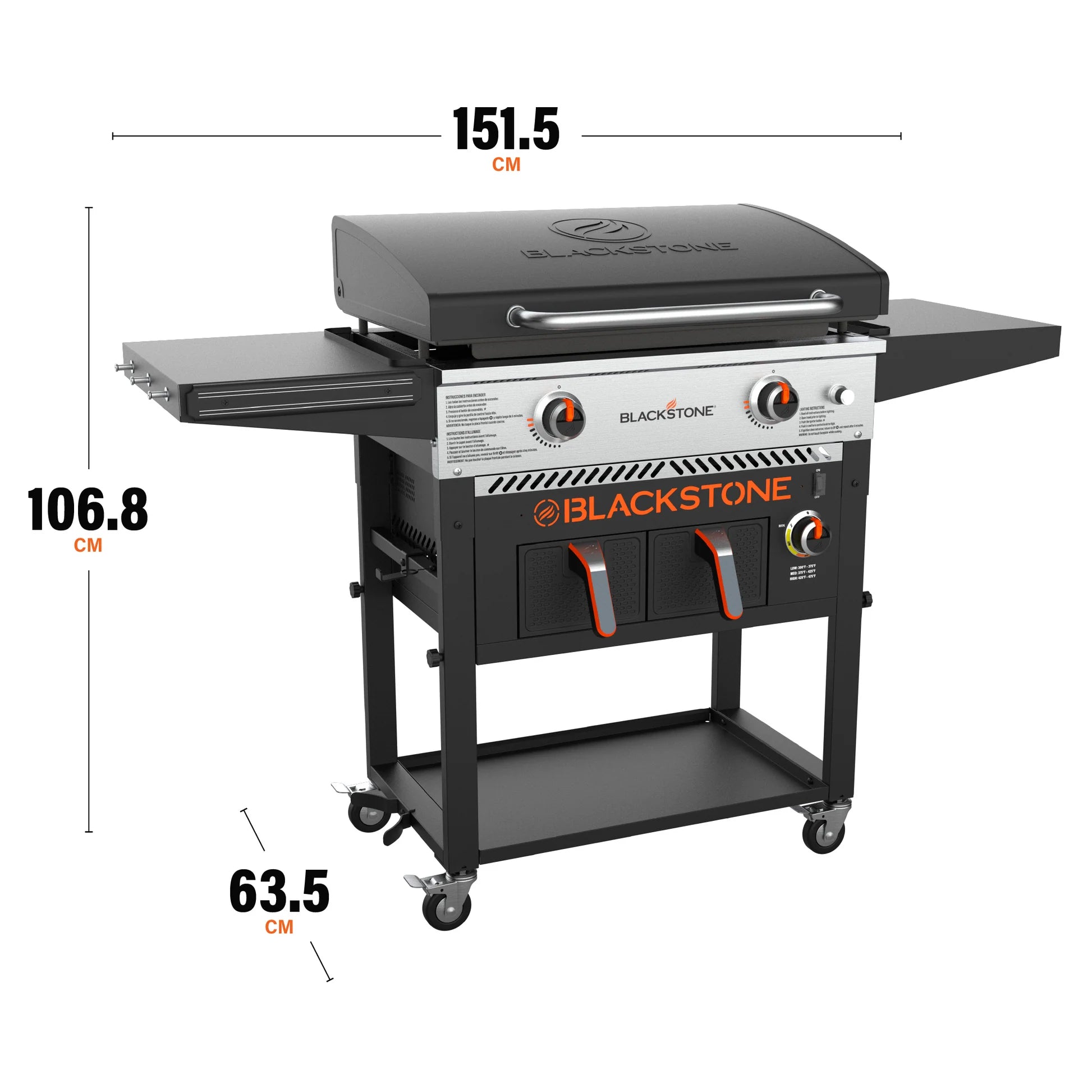 Blackstone 28“ Griddle Grillstation mit Airfryer