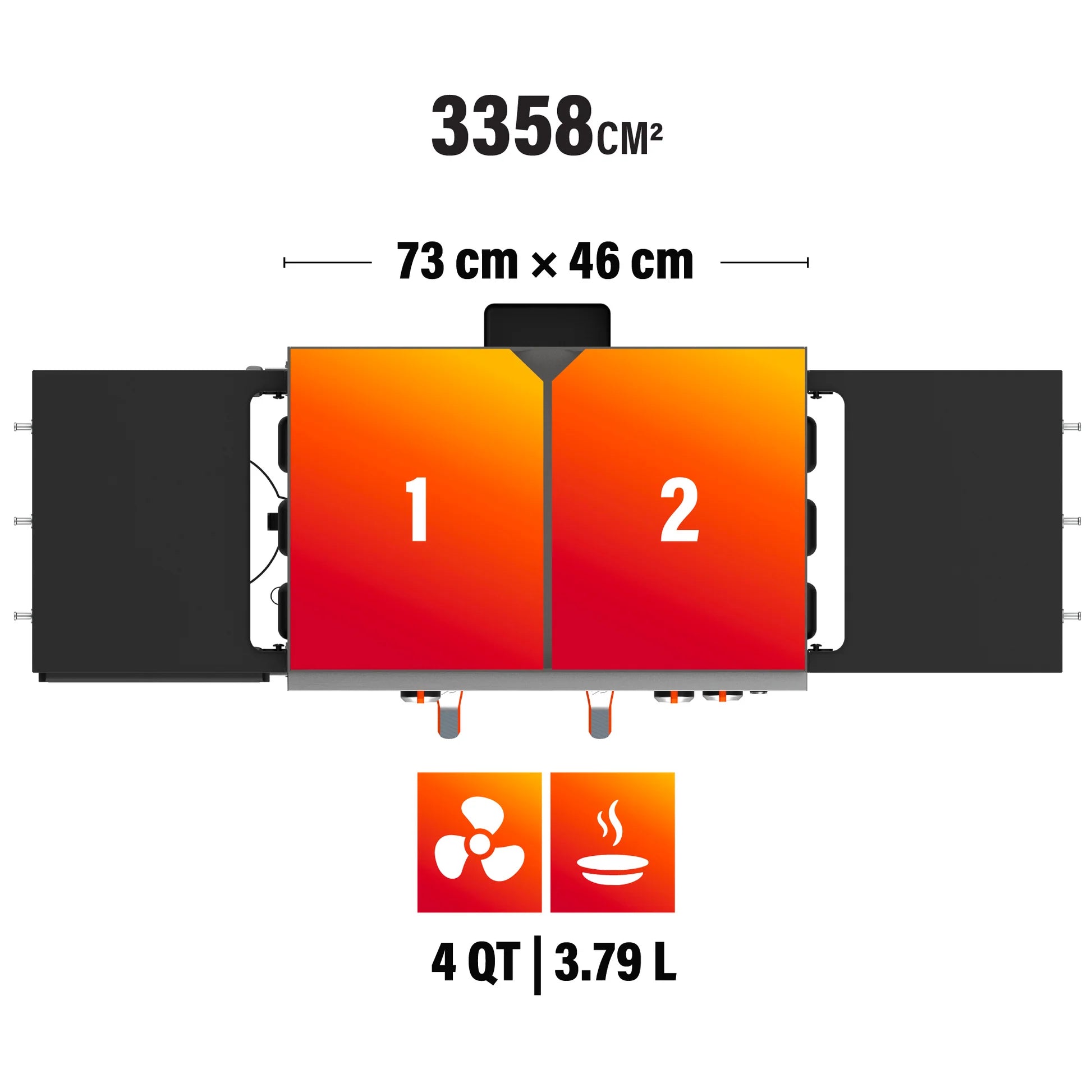 Blackstone 28“ Griddle Grillstation mit Airfryer